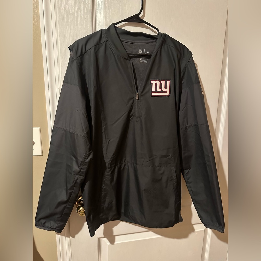 New York Giants Nike Sideline Lockdown Half-Zip Pullover Jacket -